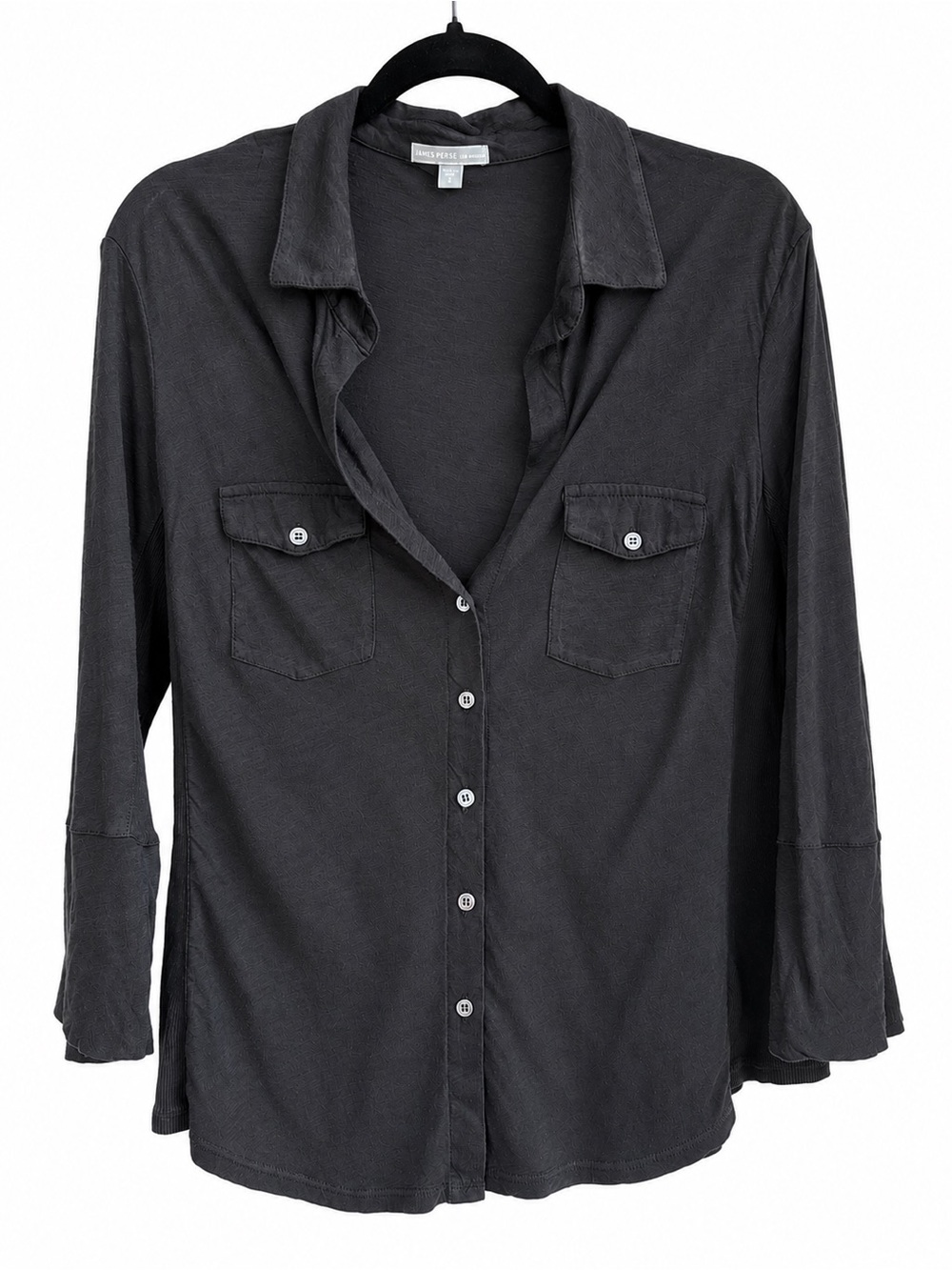 James Perse Women’s Black Long Sleeve Top Size Small